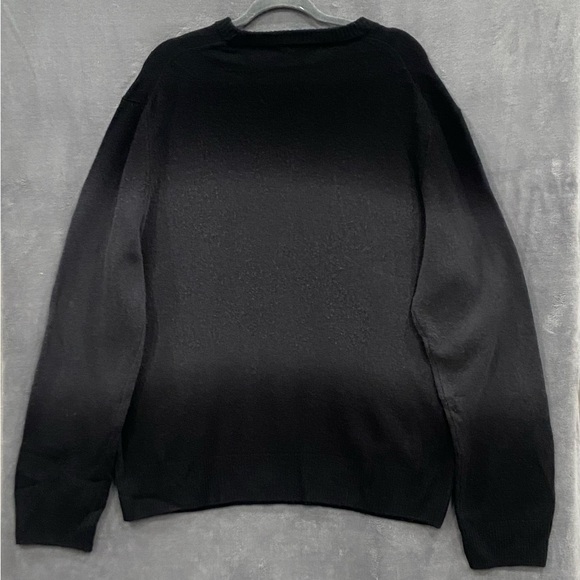 Frame Black And Grey Dip Dye Ombre Wool Blend Sweater Men’s Size XXL NWOT - Picture 5 of 7